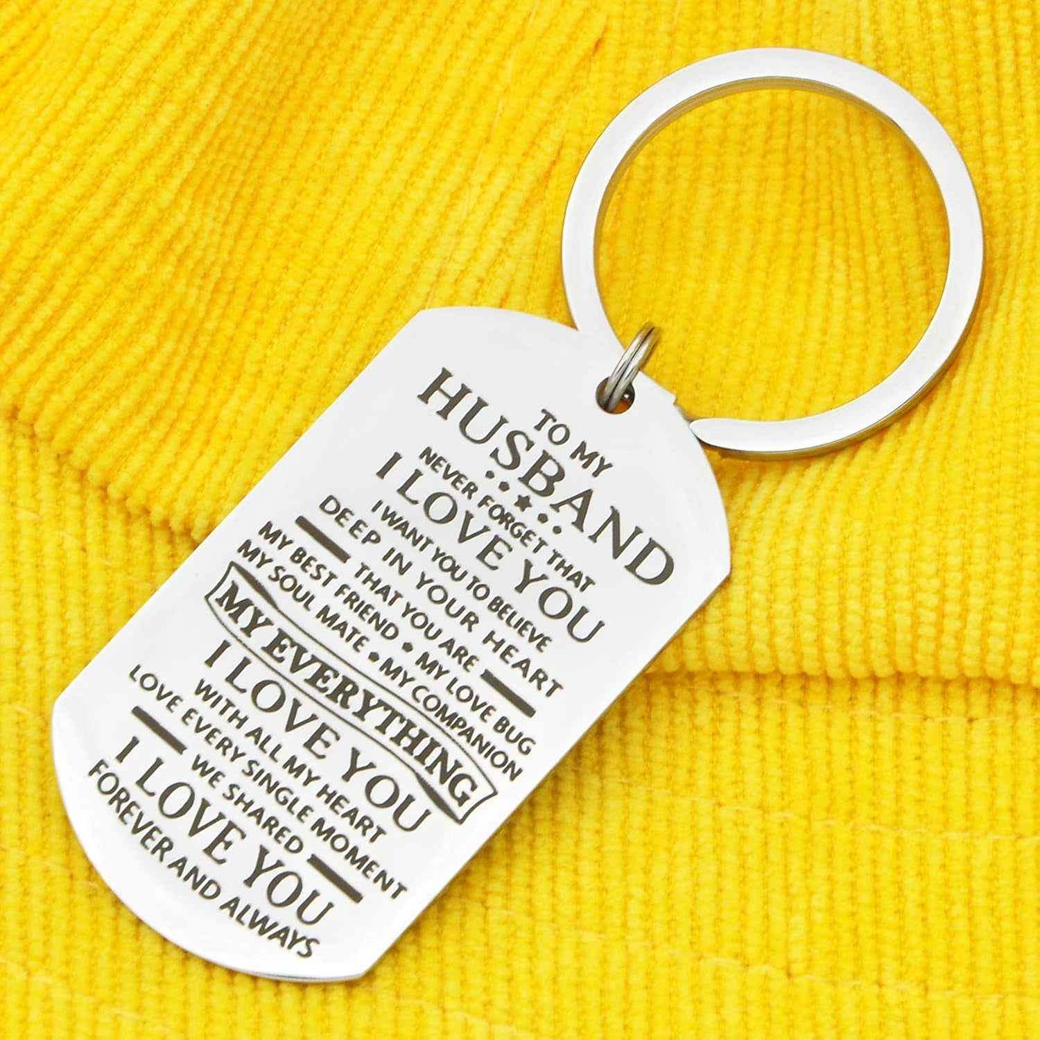 Love Keychain for Couples Birthday Gift for Husband Boyfriend Valentines Day Gift for Girlfriend