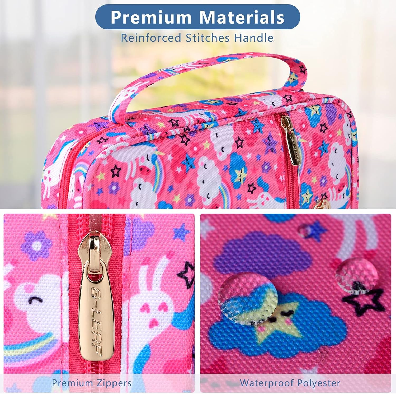 Bible Cover Case/Book Cover Floral Pattern with Handle Fits for Standard Size Bible, 9 X 6.3 X 2.4 In, Pink