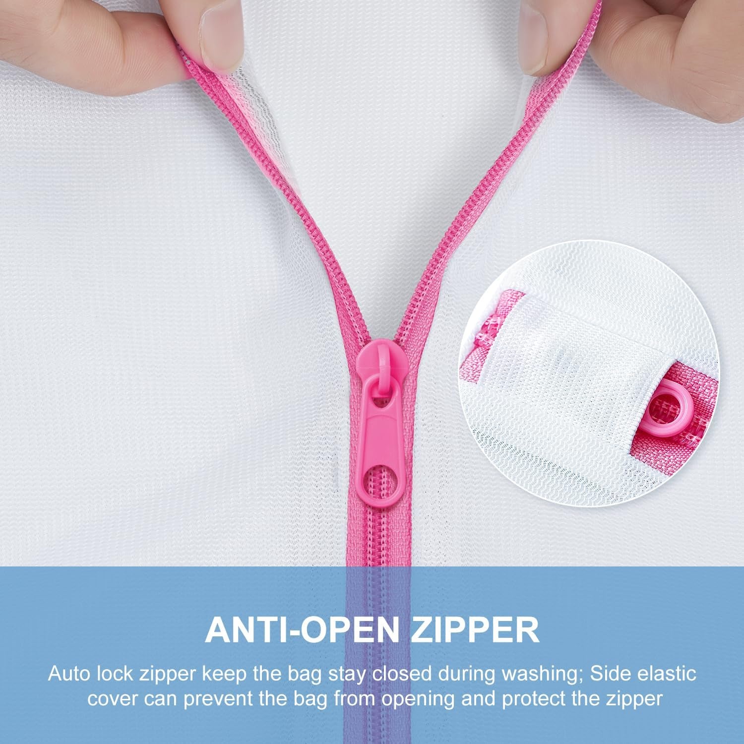 Mesh Laundry Bags, Washing Machine Wash Bags, Reusable and Durable Mesh Wash Bags for Delicate Blouse, Hosiery, Underwear, Bra, Lingerie and Baby Clothes, Great for Travel Storage Organization