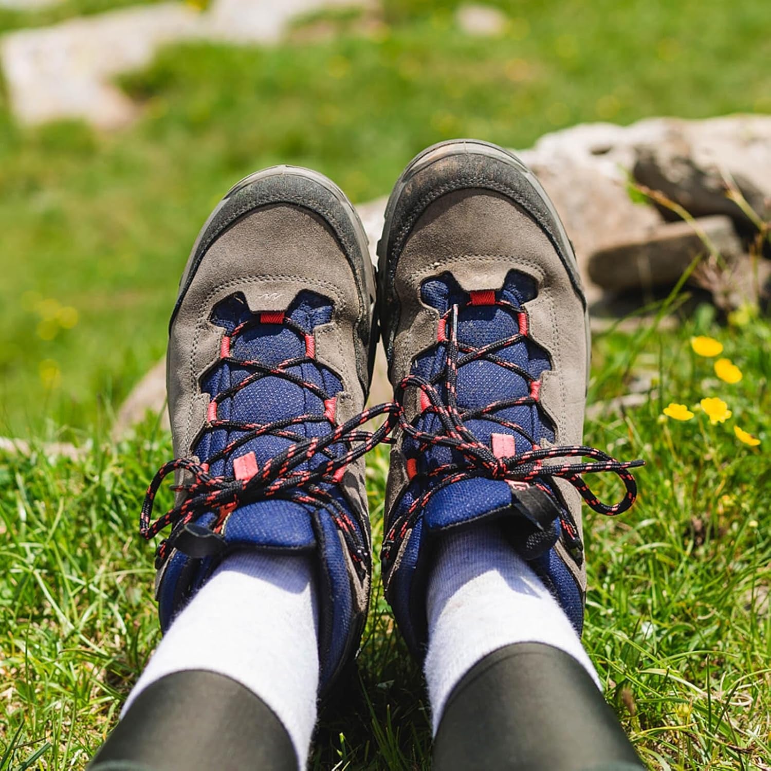 round Work Boot Laces: Heavy Duty Hiking Shoe Laces for Boots 2 Pair