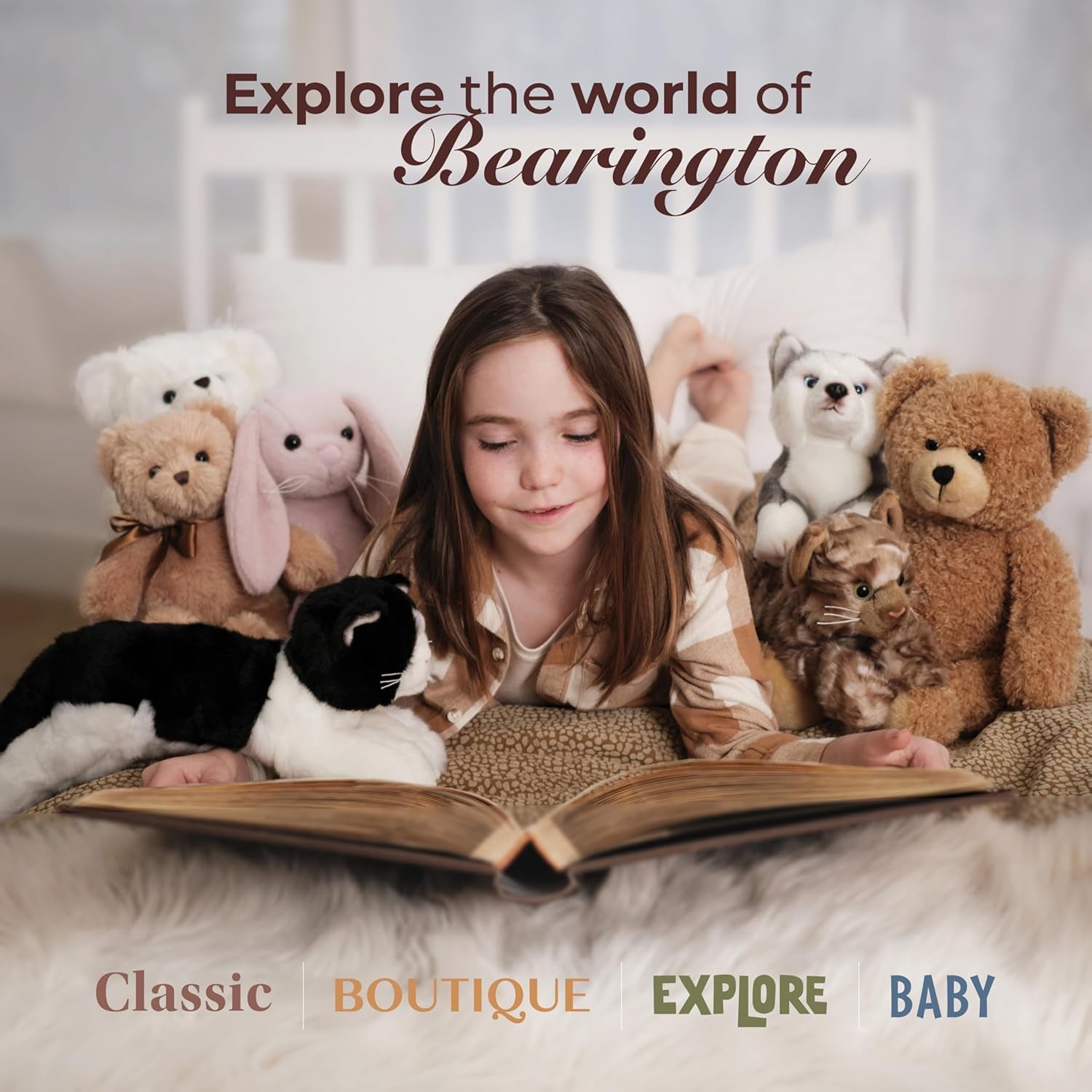 Bearington Lil' Barnaby Chocolate Brown Plush Stuffed Animal Teddy Bear, 11.5 Inches