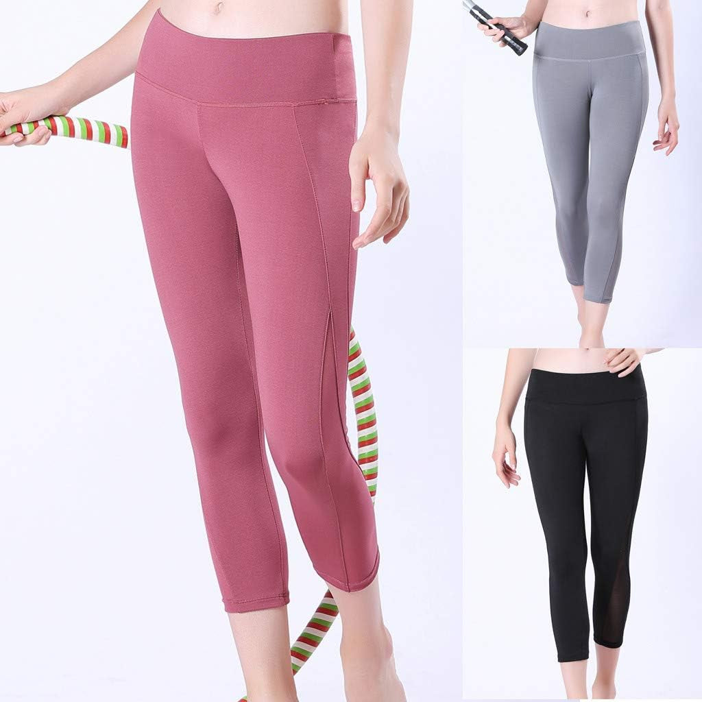 High Waisted Leggings for Women, Women'S Yoga Pants with Pockets - Leggings with Pockets, High Waist Tummy Control Non See-Through Workout Pants Black