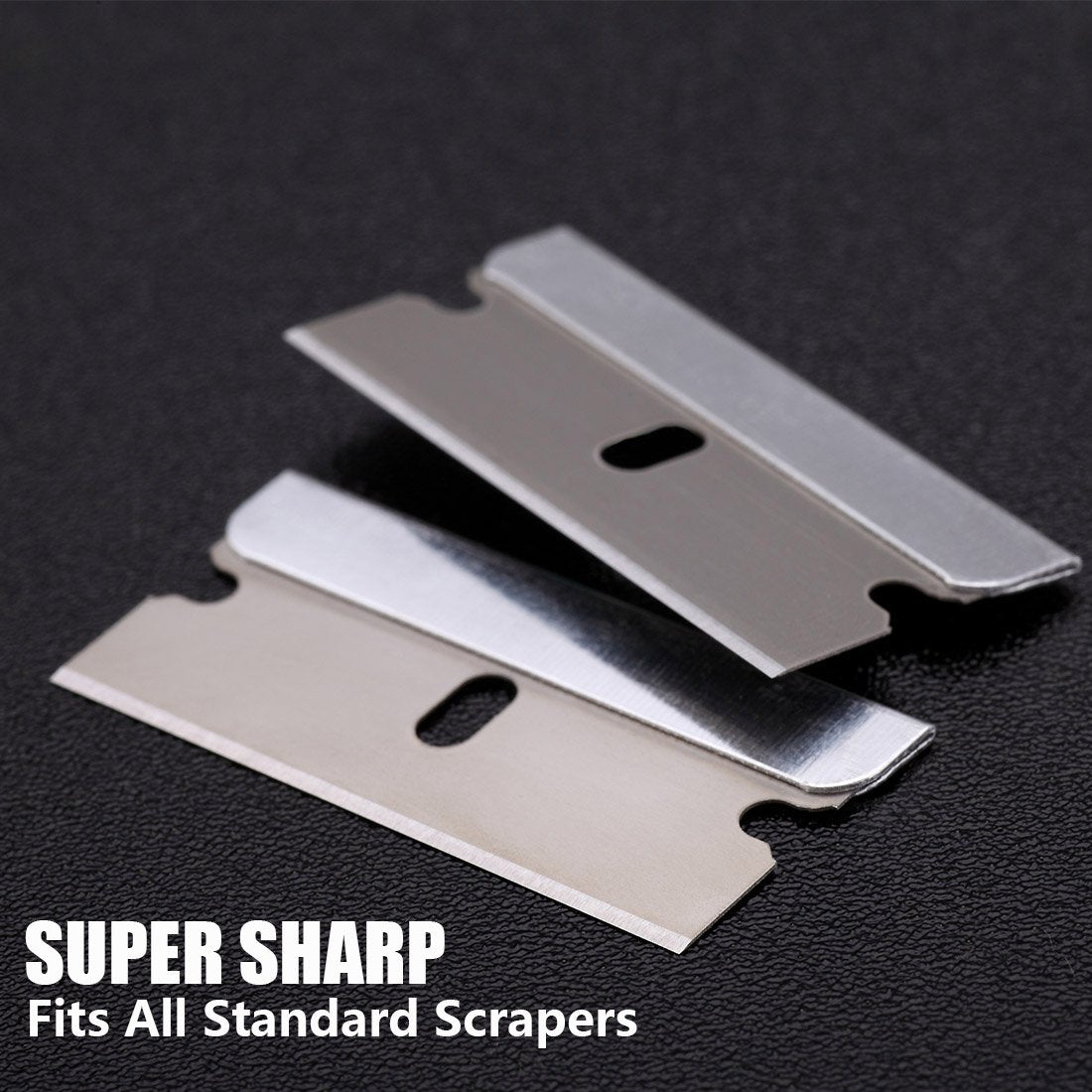 100PCS Single Edge Razor Blades, Industrial Razor Blades for Scraper, Suitable for Removing Labels, Decals, Stickers and Old Paint