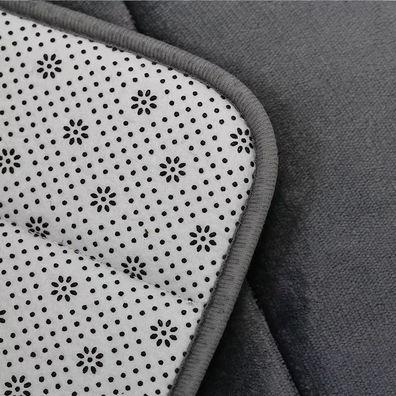 Coral Velvet Anti-Skid Bathroom Mat with Quick Water Absorption and Machine Washable Design, Soft and Comfortable Toilet Mat for Easy Use