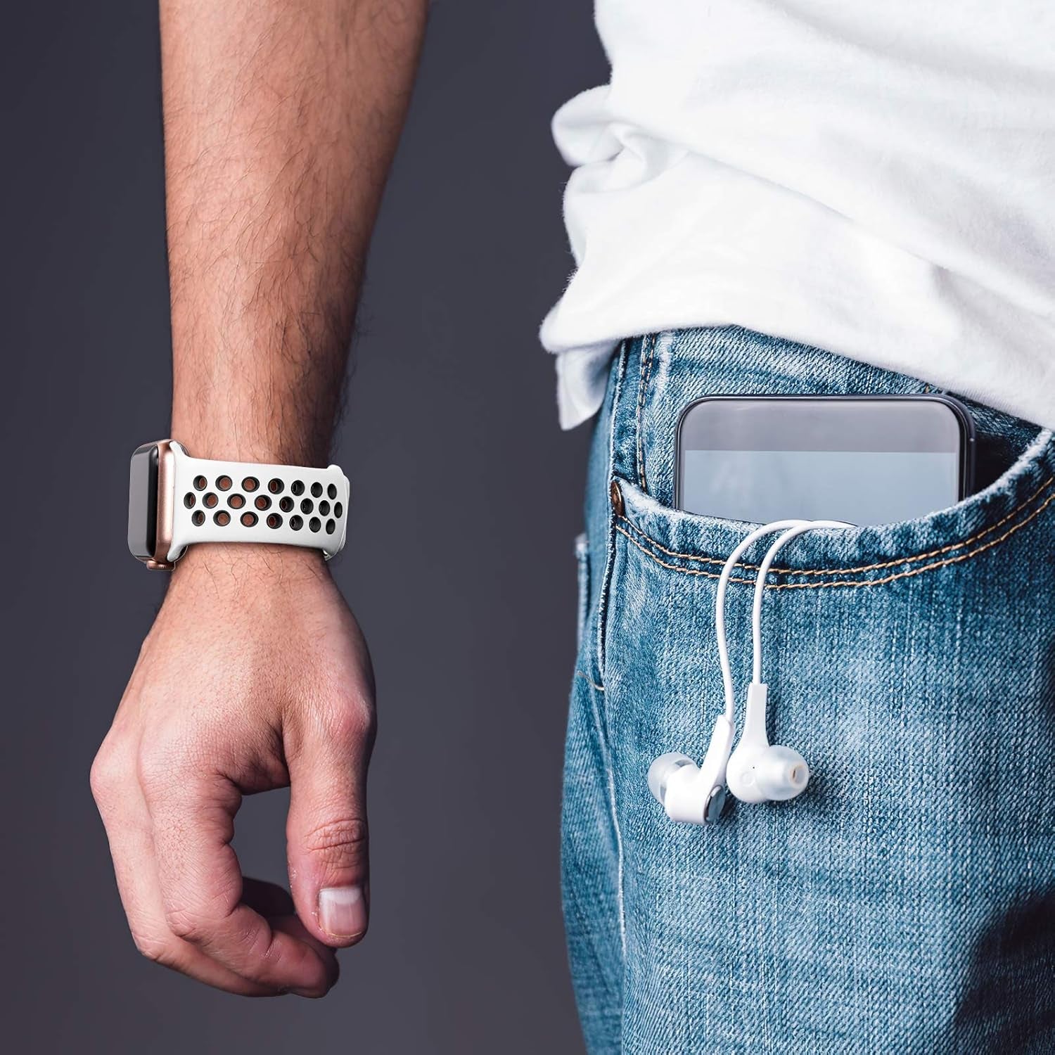 3 Pack Sport Bands Compatible with Apple Watch Band 44Mm 49Mm 46Mm 45Mm 42Mm 41Mm 40Mm 38Mm Men Women,Soft Silicone Breathable Band for Iwatch SE Ultra Iwatch Series 10 9 8 7 6 5 4 3 2 1