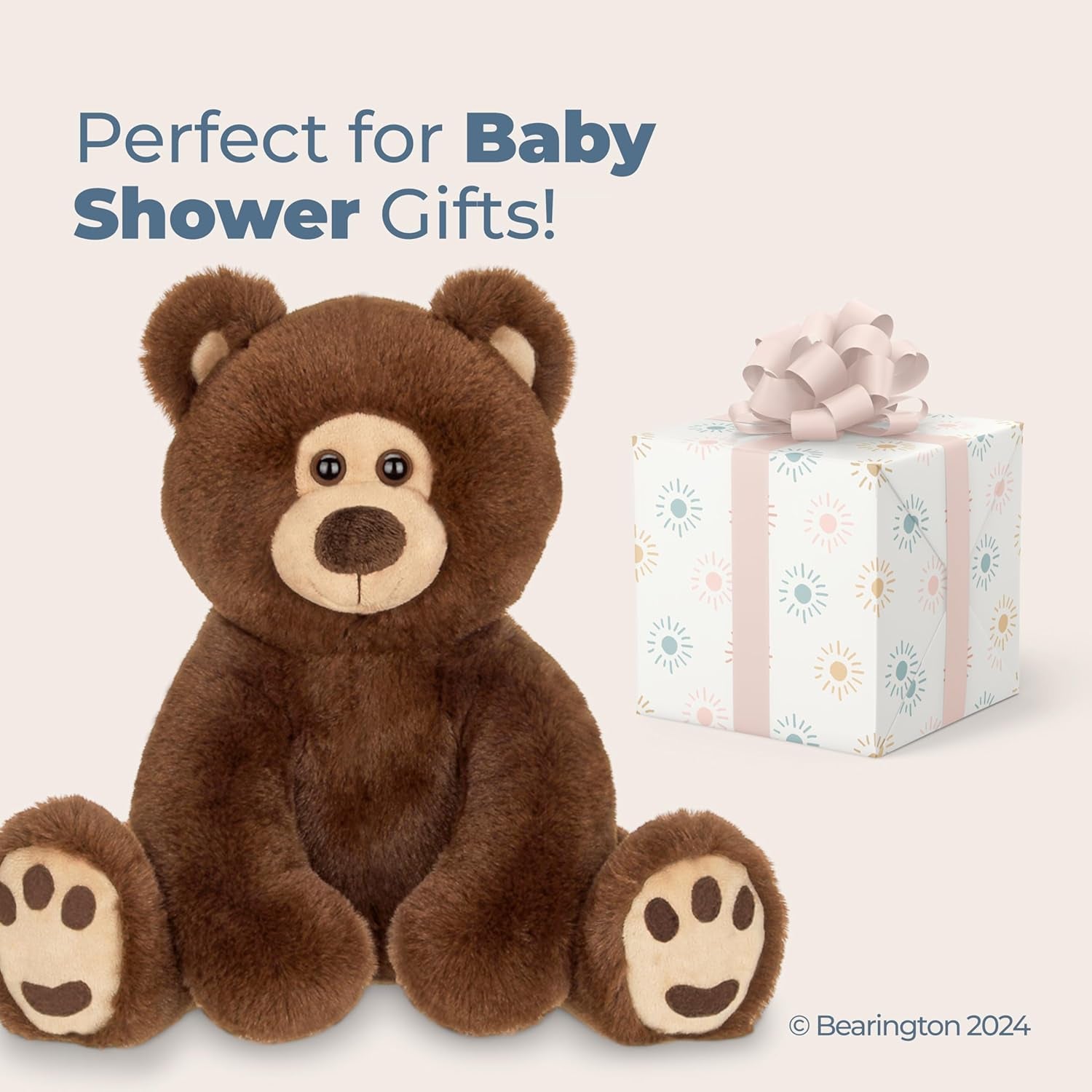 Bearington Lil' Barnaby Chocolate Brown Plush Stuffed Animal Teddy Bear, 11.5 Inches