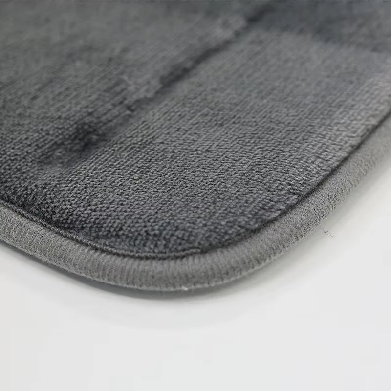 Coral Velvet Anti-Skid Bathroom Mat with Quick Water Absorption and Machine Washable Design, Soft and Comfortable Toilet Mat for Easy Use