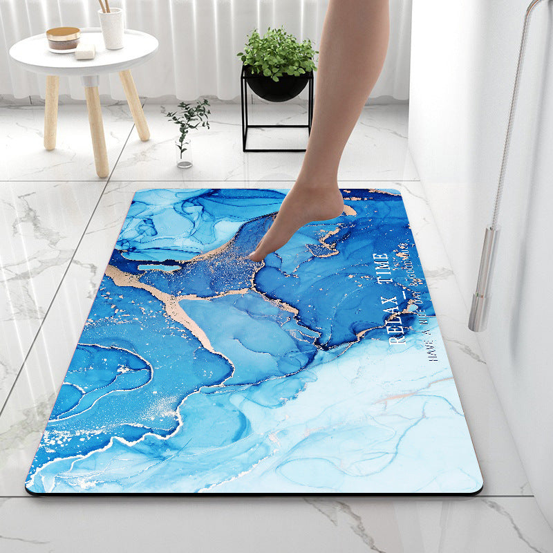 Super Absorbent Diatom Anti-Slip Mat for Bathroom, Kitchen, and Toilet Use