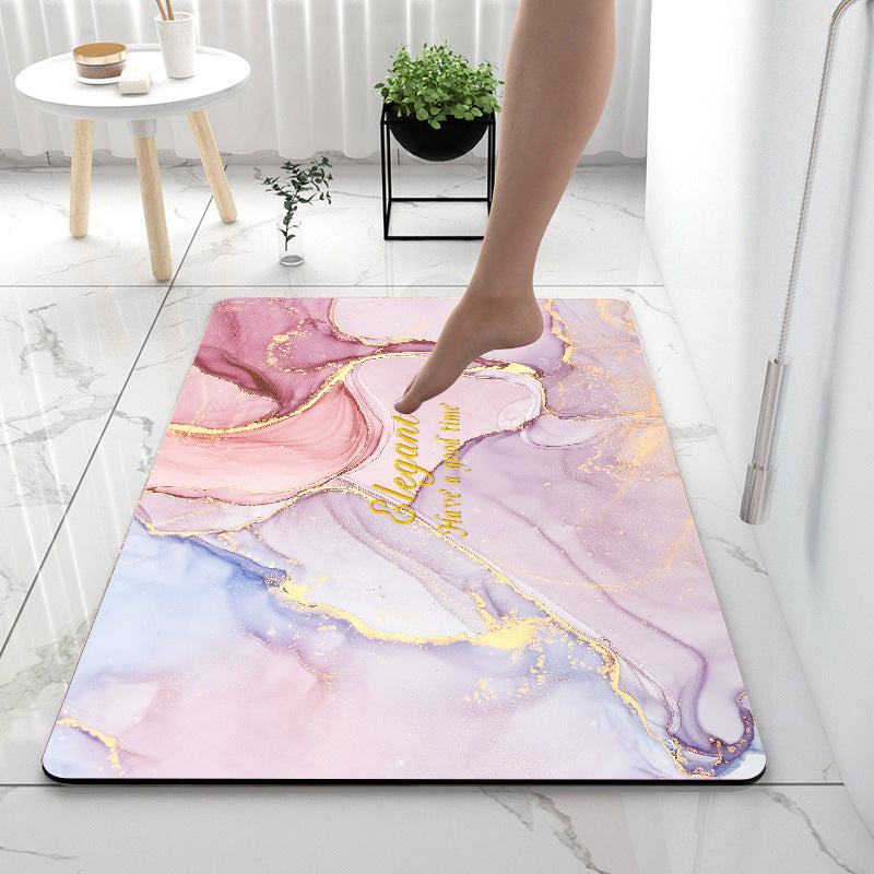Super Absorbent Diatom Anti-Slip Mat for Bathroom, Kitchen, and Toilet Use