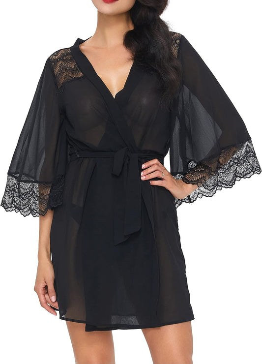 Women'S Soft Nightgown Long Kimono Robes Swimsuit Cover Ups Maxi Beach Dress