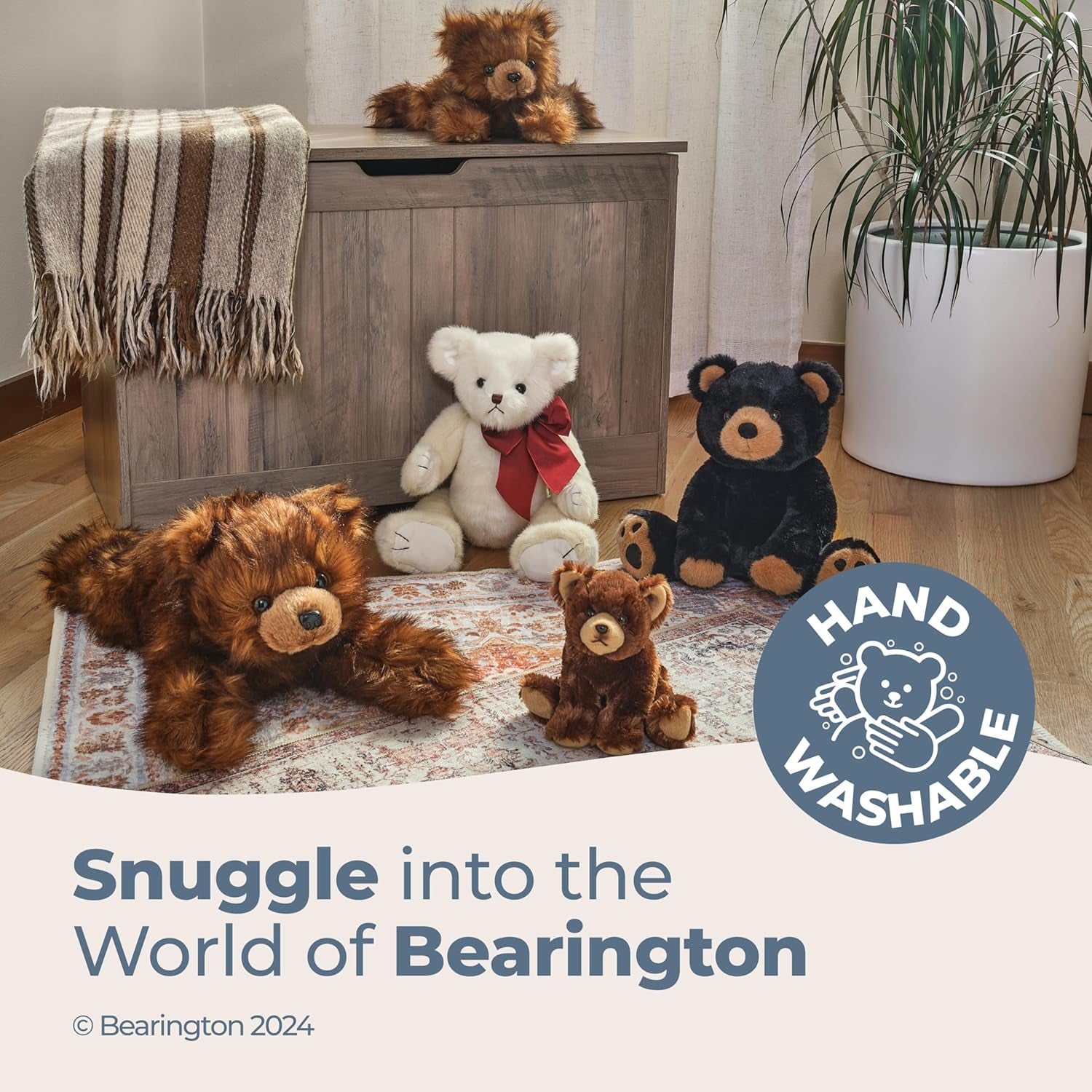 Bearington Lil' Barnaby Chocolate Brown Plush Stuffed Animal Teddy Bear, 11.5 Inches