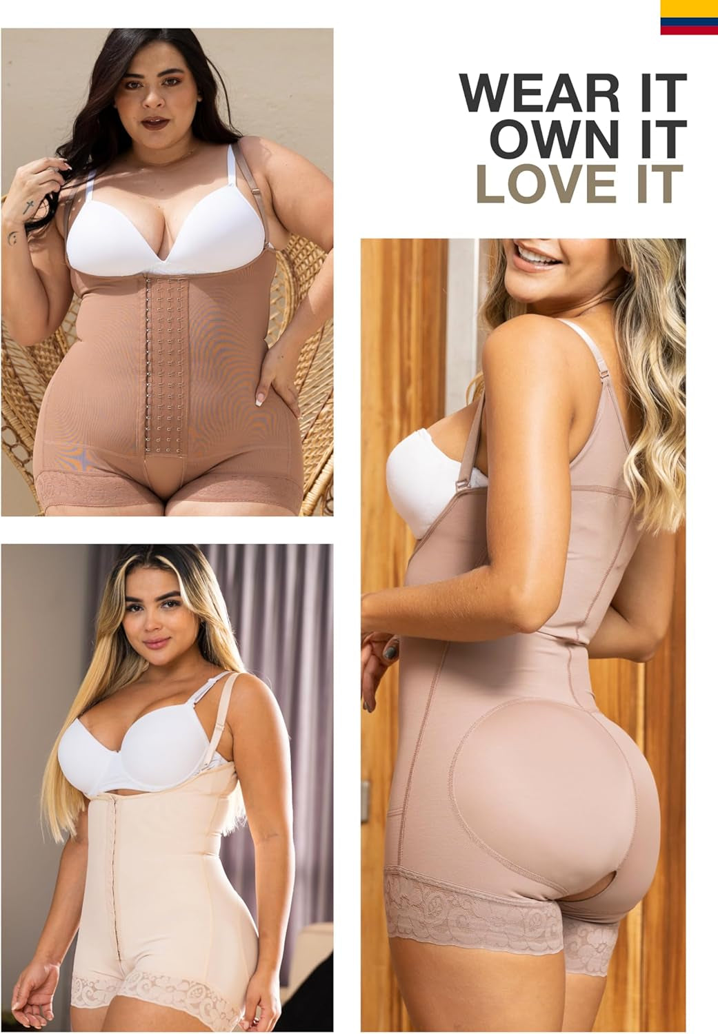 Stage 2 Faja Tummy Tuck Compression Garment | Faja Body Shaper Shapewear for Women | Fajas Colombianas Moldeadoras