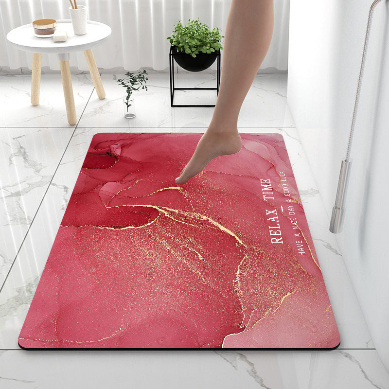 Super Absorbent Diatom Anti-Slip Mat for Bathroom, Kitchen, and Toilet Use