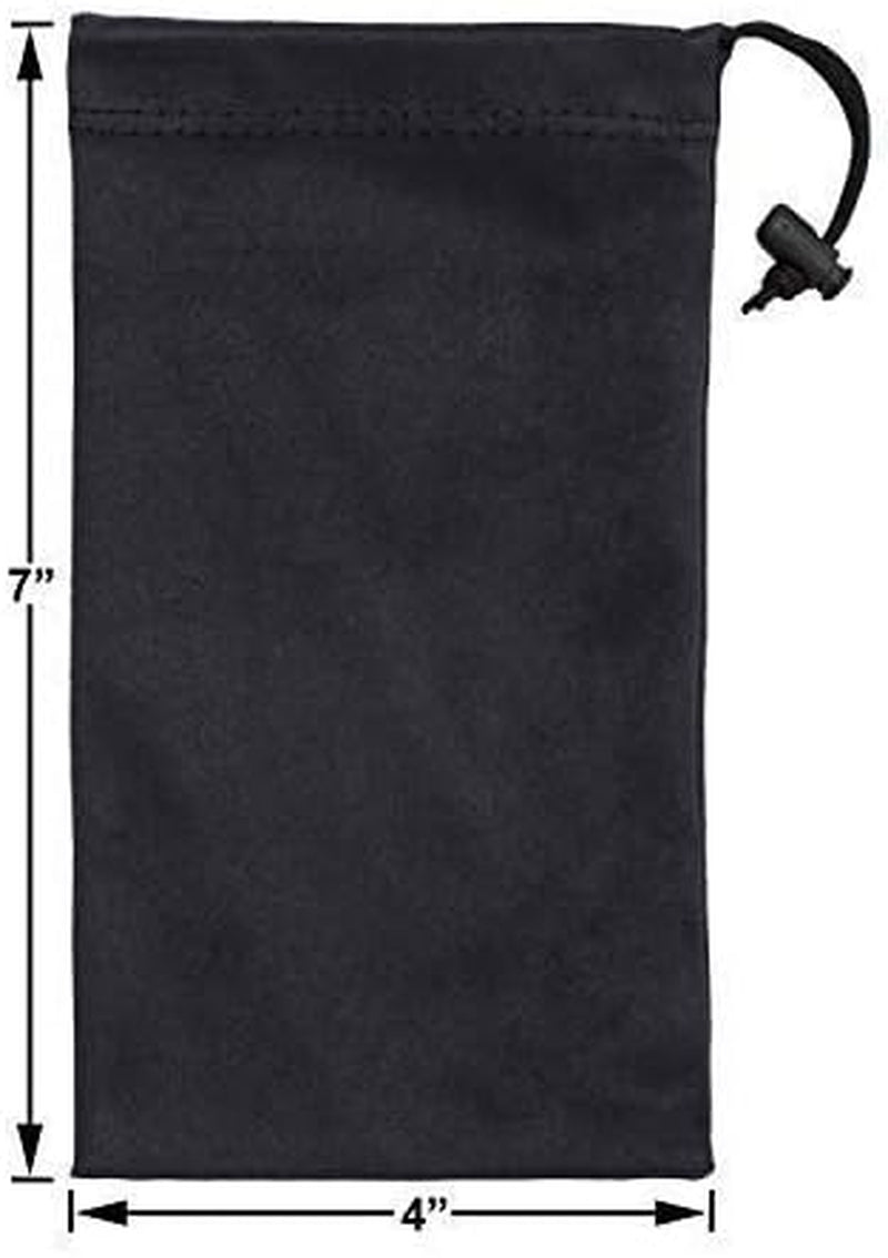 Premium Quality Microfiber Sunglasses Pouch with Spring Fastener