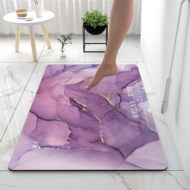 Super Absorbent Diatom Anti-Slip Mat for Bathroom, Kitchen, and Toilet Use
