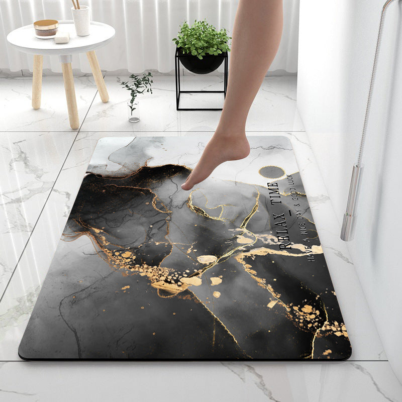 Super Absorbent Diatom Anti-Slip Mat for Bathroom, Kitchen, and Toilet Use