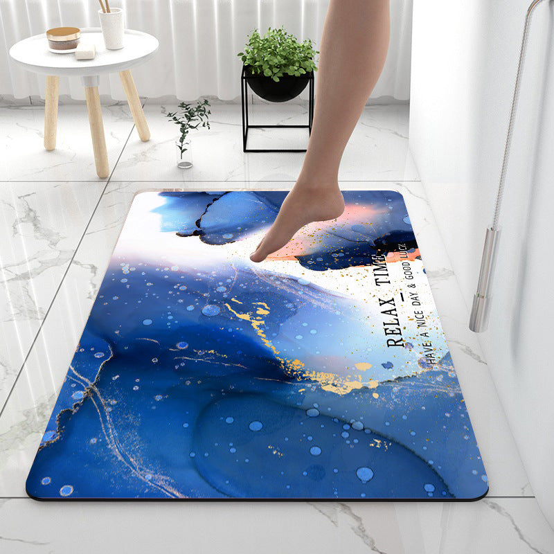 Super Absorbent Diatom Anti-Slip Mat for Bathroom, Kitchen, and Toilet Use