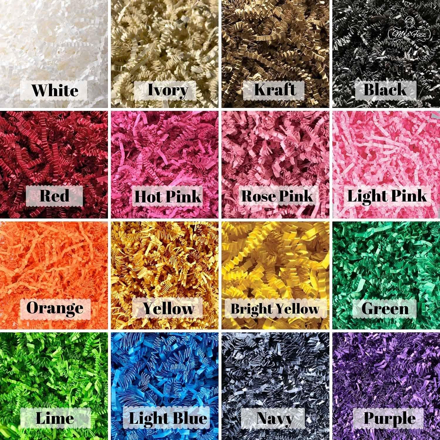 Crinkle Cut Paper Shred Filler for Packing and Filling Gift Baskets (10 LB) Red