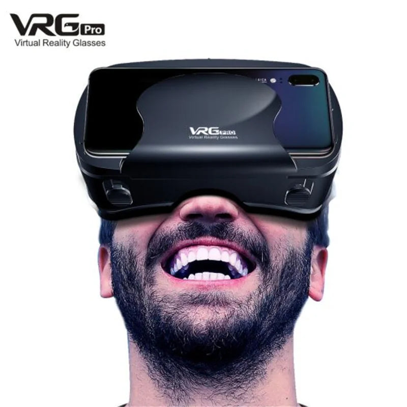 Virtual Reality VR Headset with IMAX Screen and HD 3D Technology for 5-7" Phones, Compatible with Gamepad