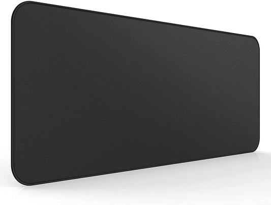 Gaming Mouse Pad Extended Large Mousepad with Superior Micro-Weave Cloth, Waterproof Keyboard Pad with Stitched Edges, Non-Slip Base, 31.5 X 11.8 Inch, XL, Black